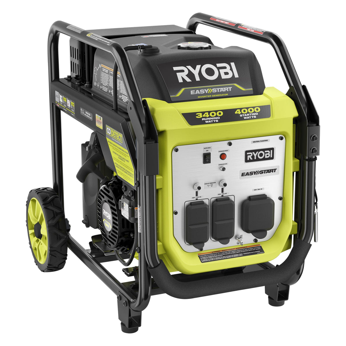 4000-Watt Inverter Generator with CO DETECT Image 4