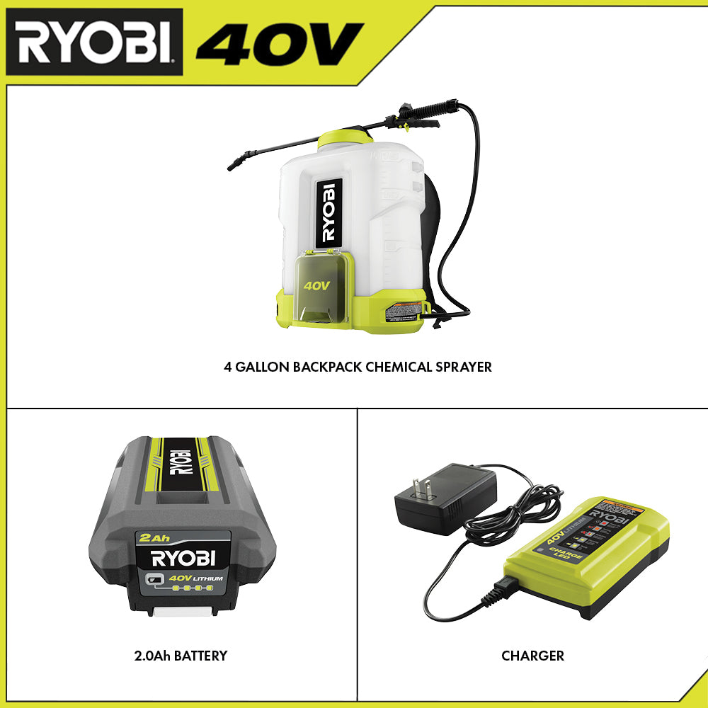 40V 4 GALLON BACKPACK CHEMICAL SPRAYER KIT Image 2