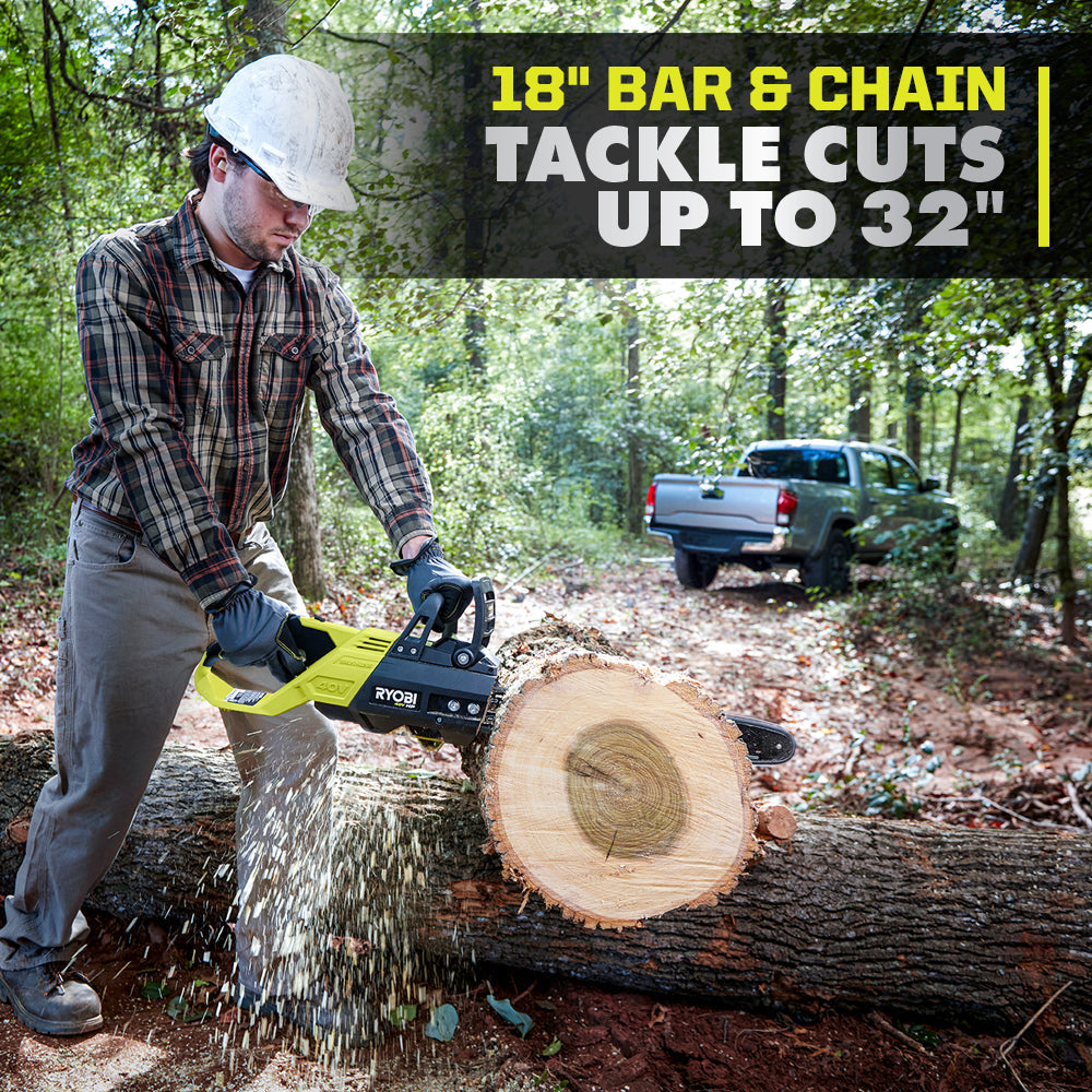 40V HP Brushless 18" Chainsaw - Tool Only Image 4