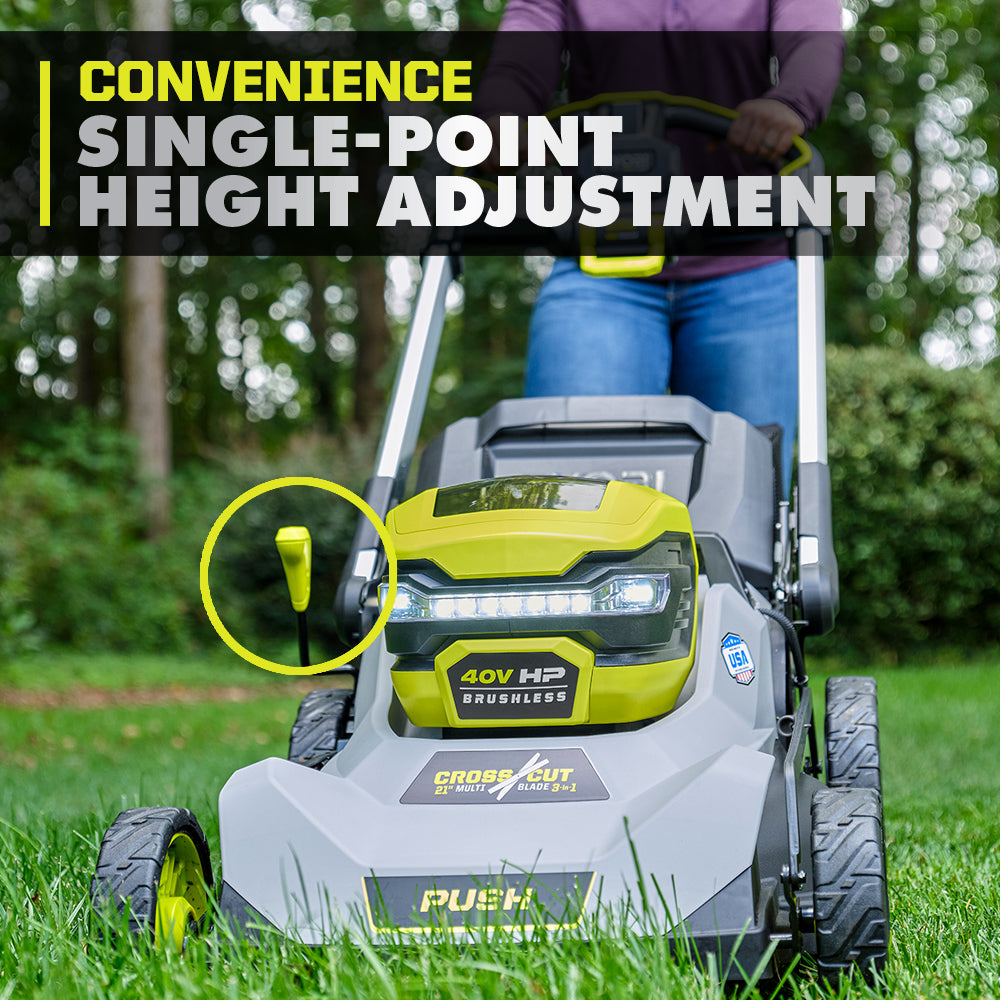 40V HP BRUSHLESS 21" MULTI-BLADE PUSH MOWER KIT Image 9