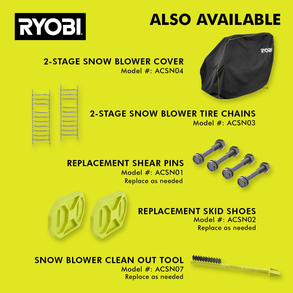 40V HP Brushless Whisper Series 24” Two-Stage Snow Blower Kit Image 10