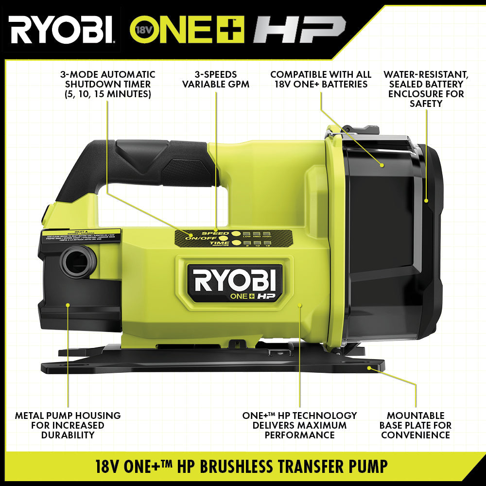 18V ONE+ HP Transfer Pump Image 2