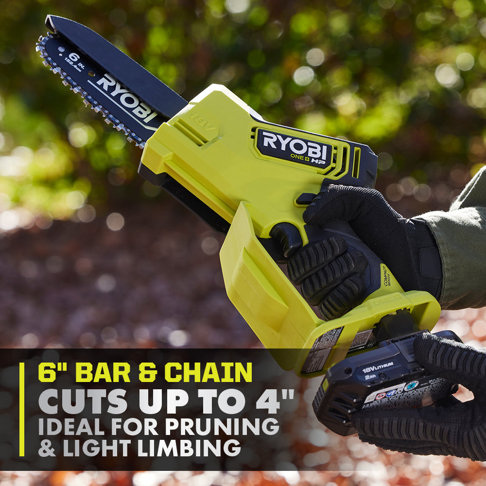 18V ONE+ HP 6" COMPACT BRUSHLESS PRUNING CHAINSAW Image 3