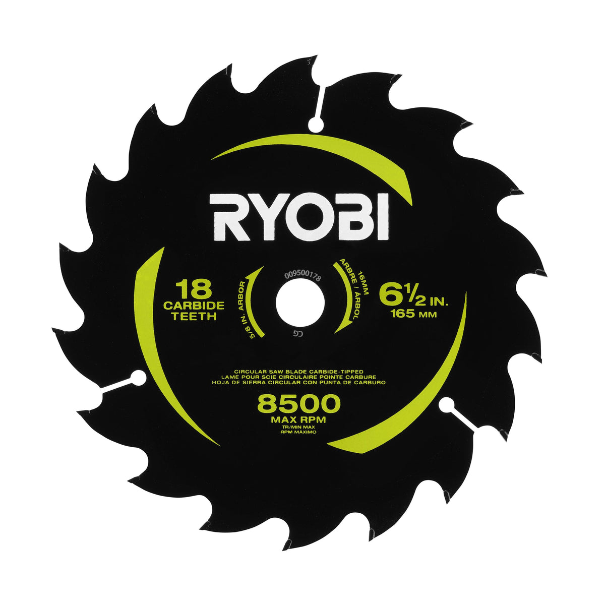 6-1/2" 18 CARBIDE TEETH THIN KERF CIRCULAR SAW BLADE image