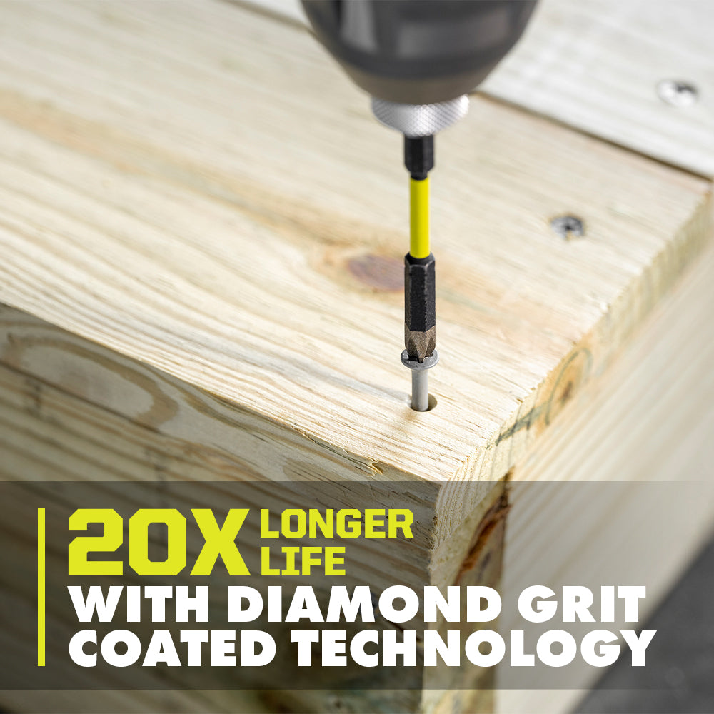 3 PC. 3-1/2" Diamond Grit Impact Drive Bits Image 4