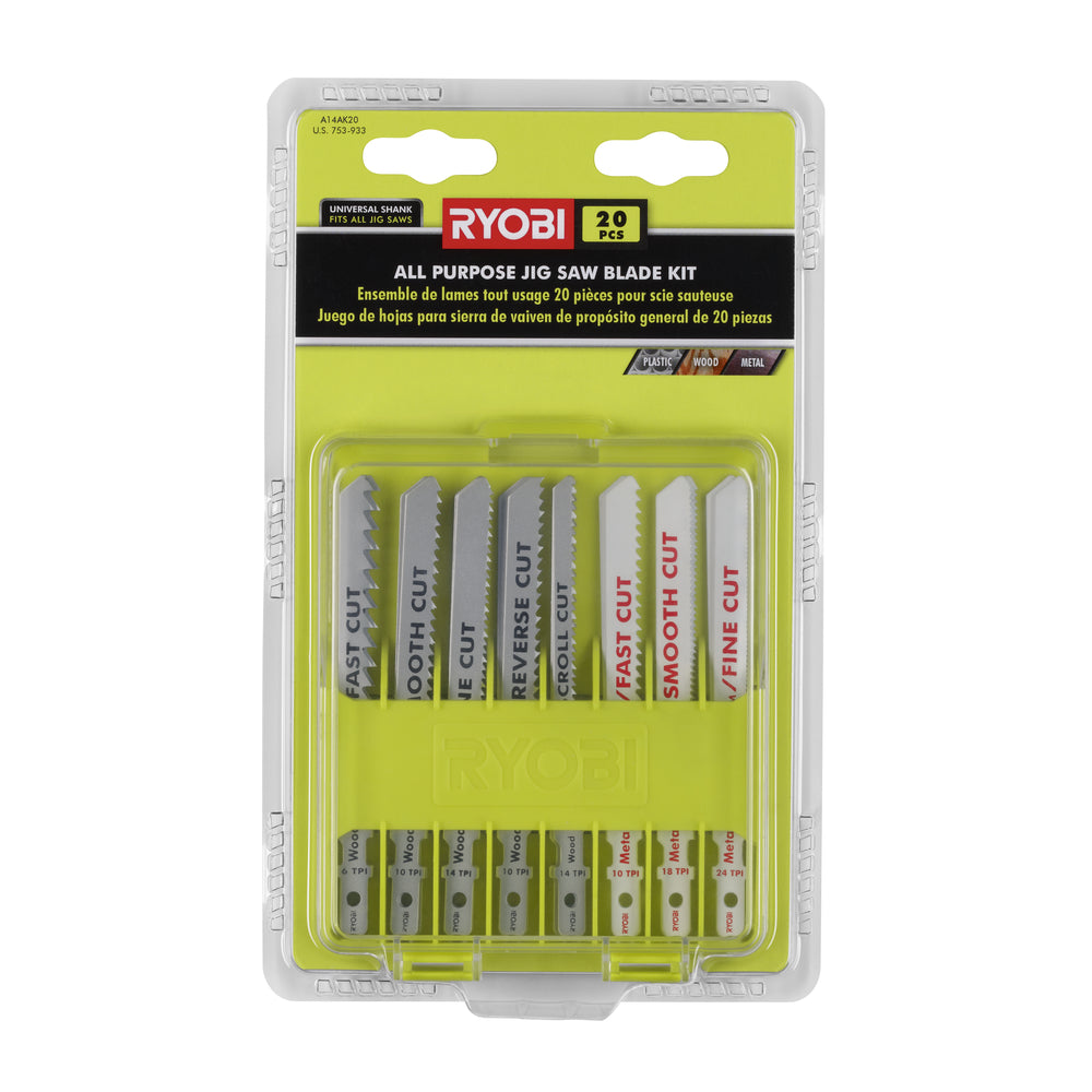 20 PC. All Purpose Jig Saw Blade Kit Image 2
