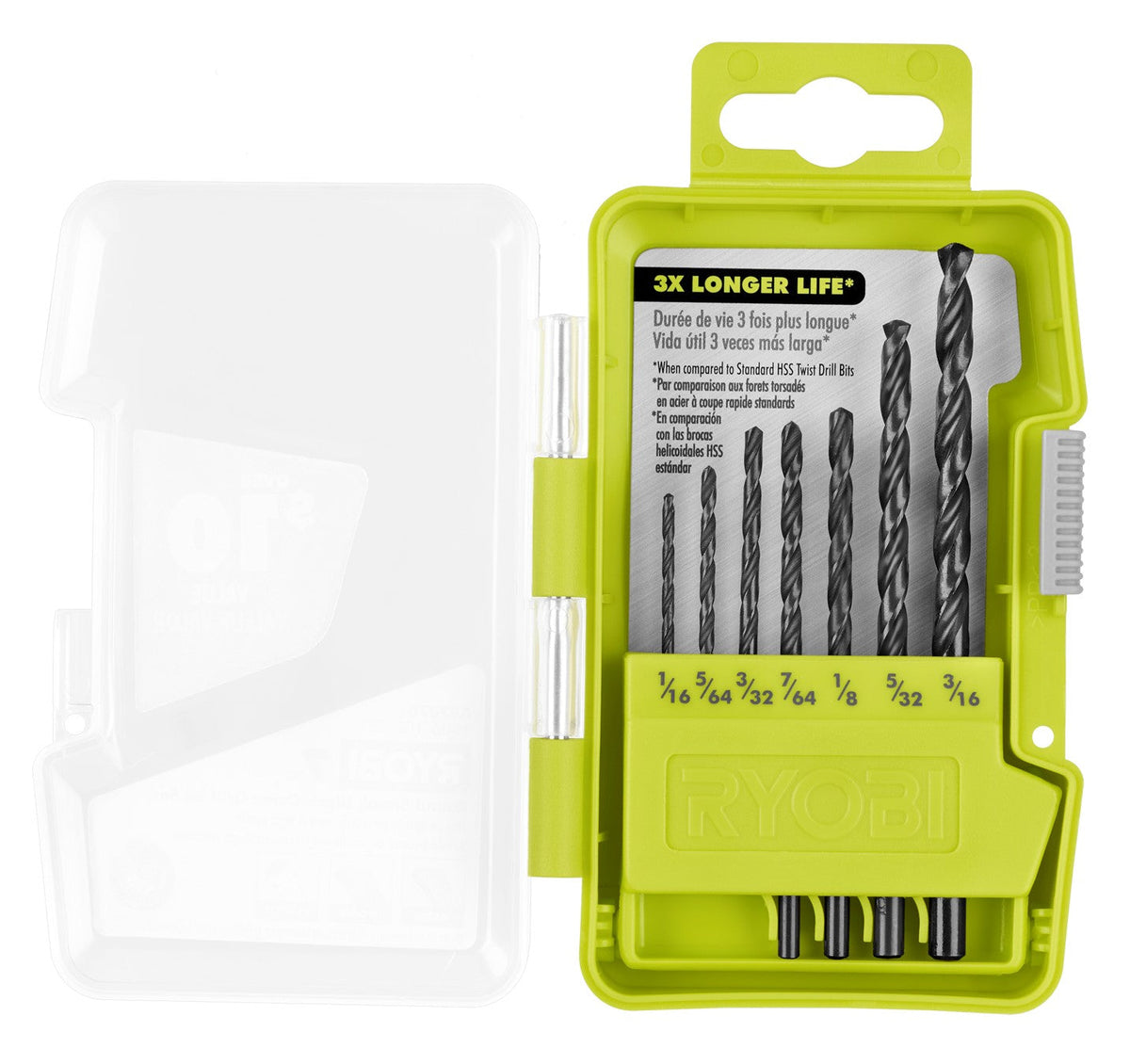 7 PC. ROUND SHANK BLACK OXIDE DRILL BIT SET Image 3