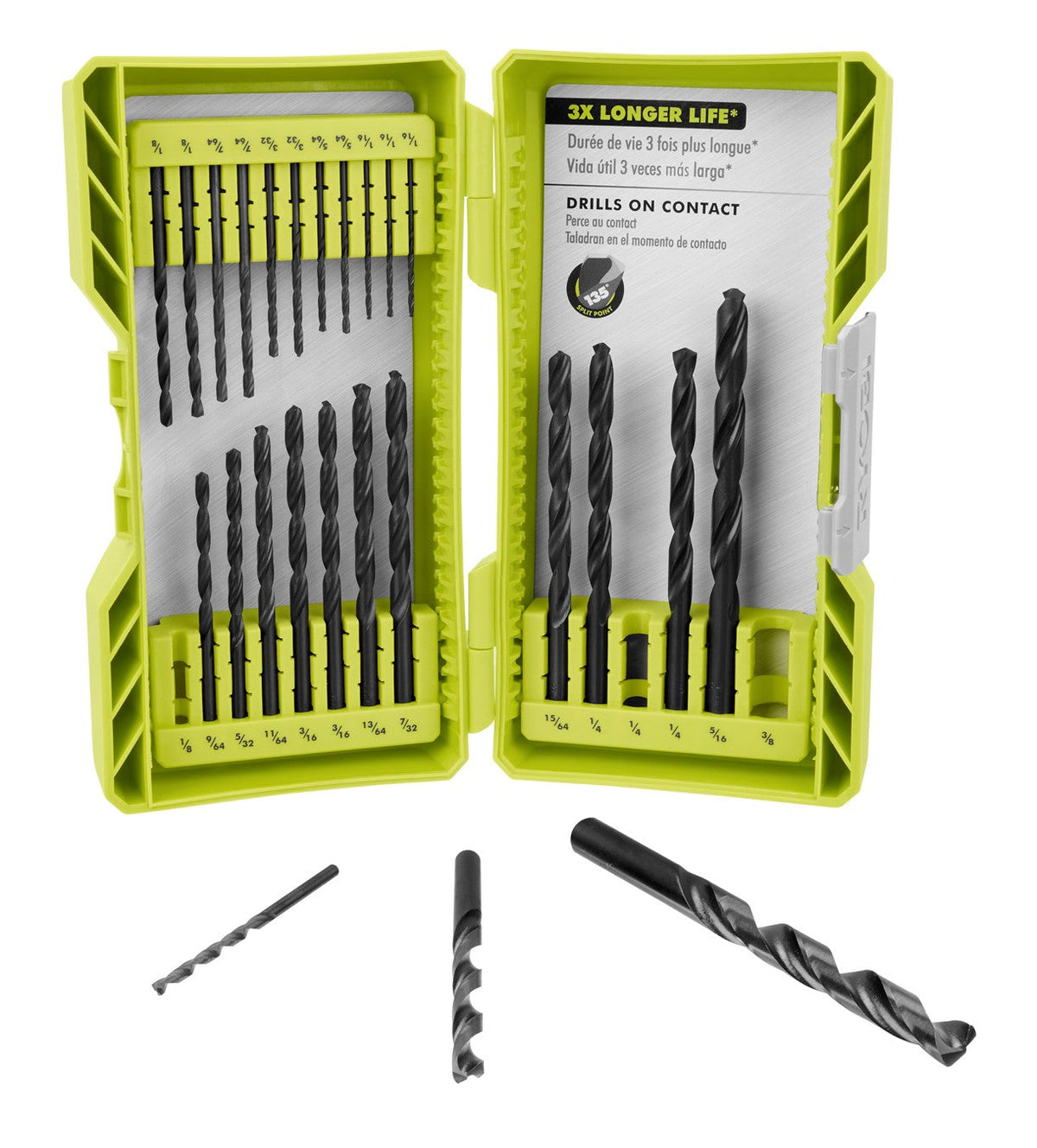 25 PC. ROUND SHANK BLACK OXIDE DRILL BIT SET Image 4