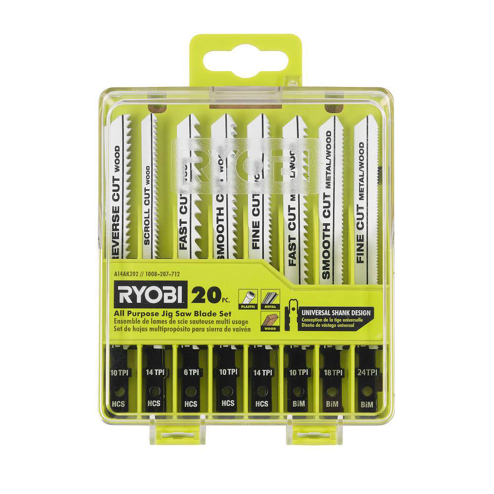 20 PC. All Purpose Jig Saw Blade Set