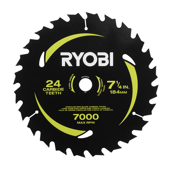 7-1/4" x 24T CARBIDE TEETH THIN KERF CIRCULAR SAW BLADE